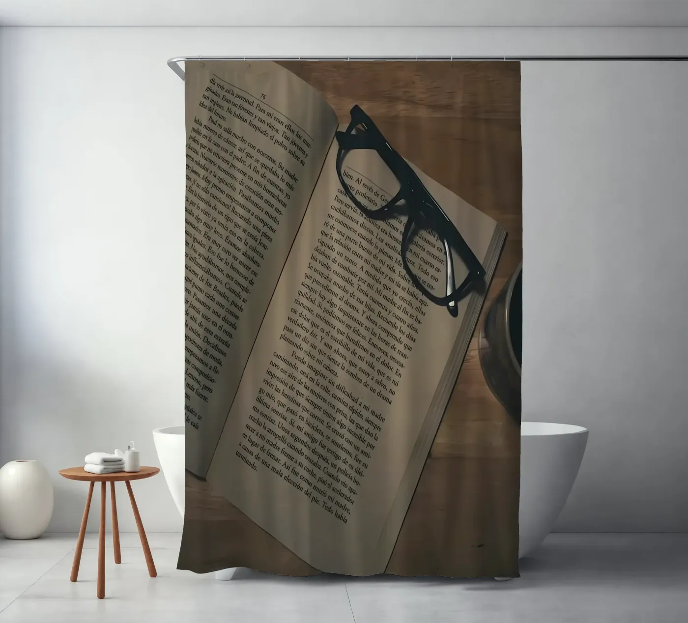 coffee and books tenda da doccia da Aiden Garcia