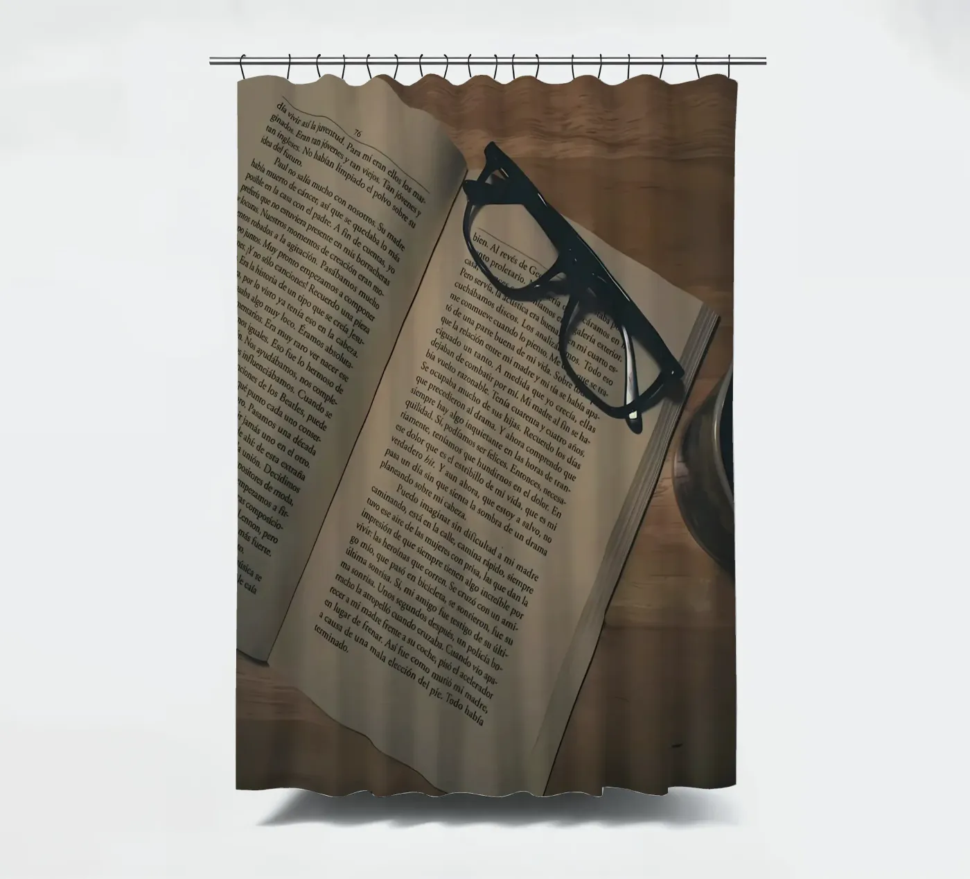 coffee and books tenda da doccia da Aiden Garcia