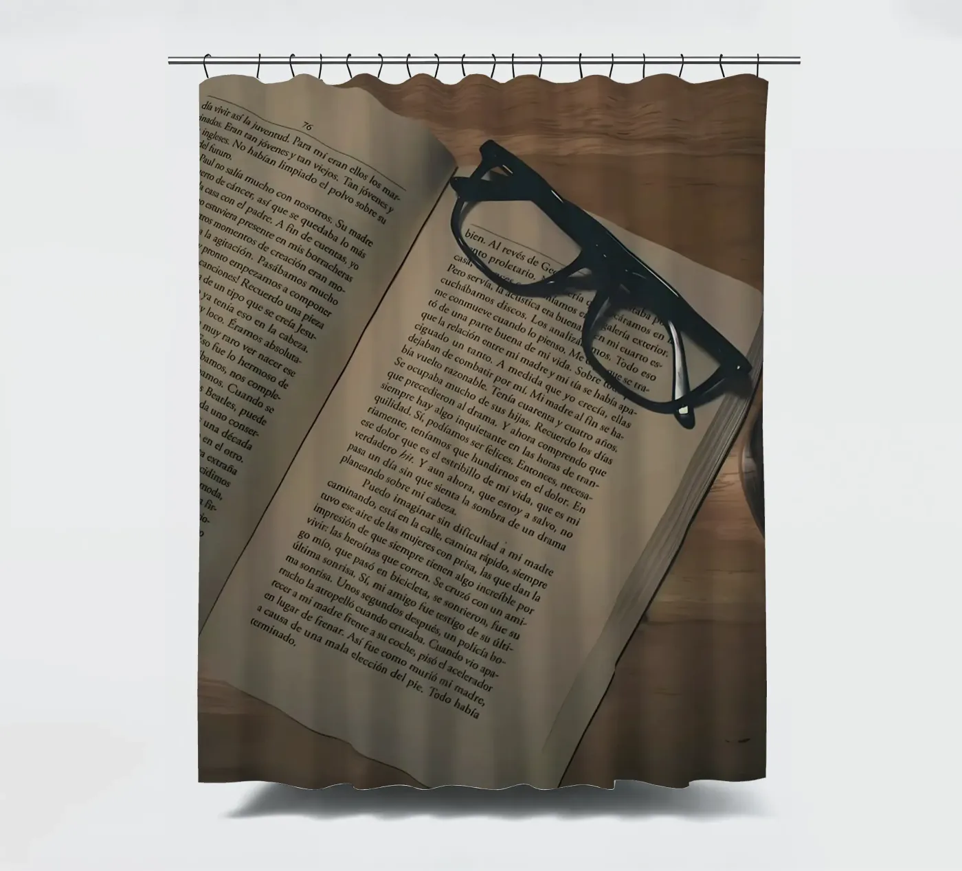coffee and books tenda da doccia da Aiden Garcia