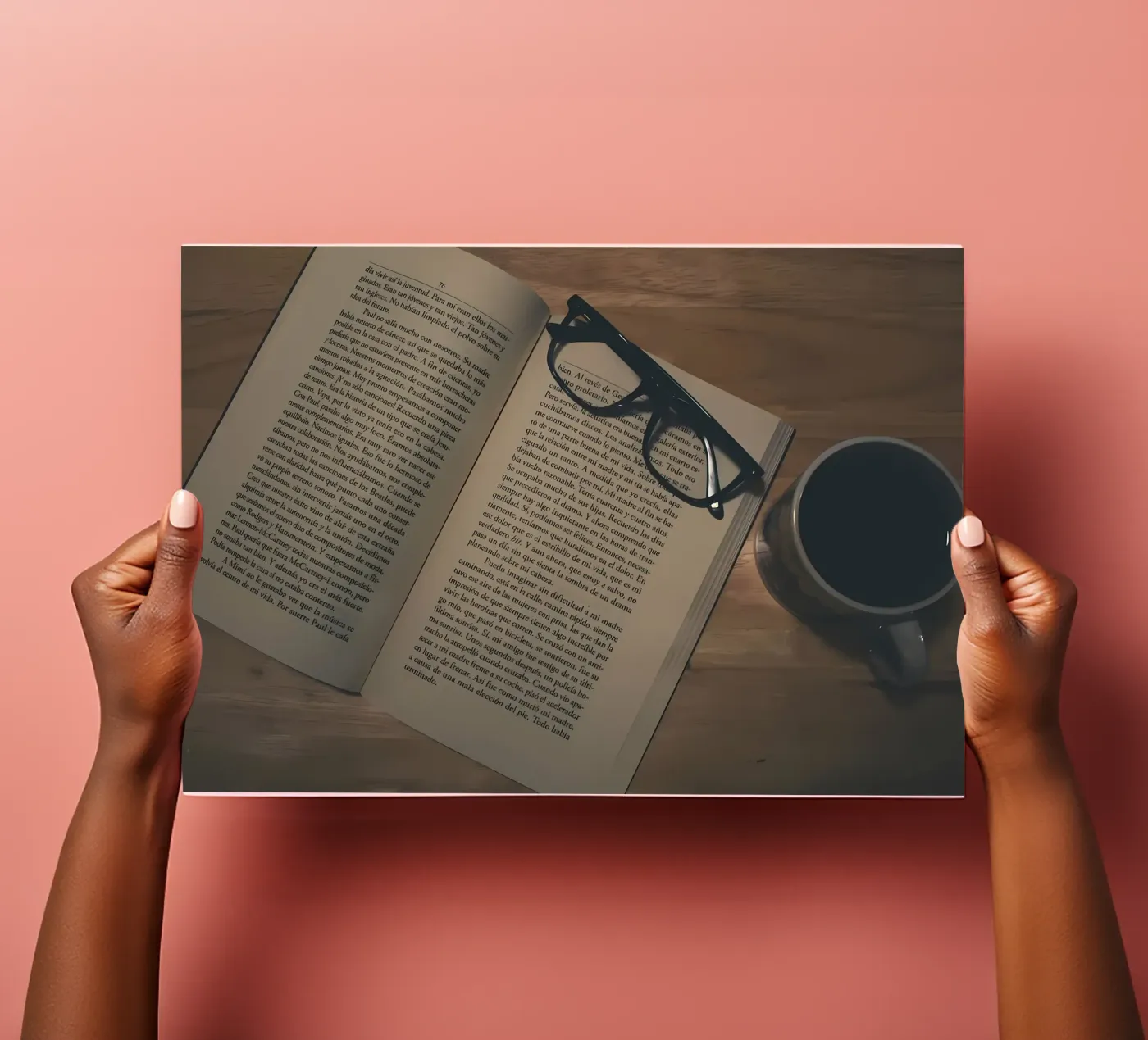 caffè e libri foglio adesivo da Aiden Garcia