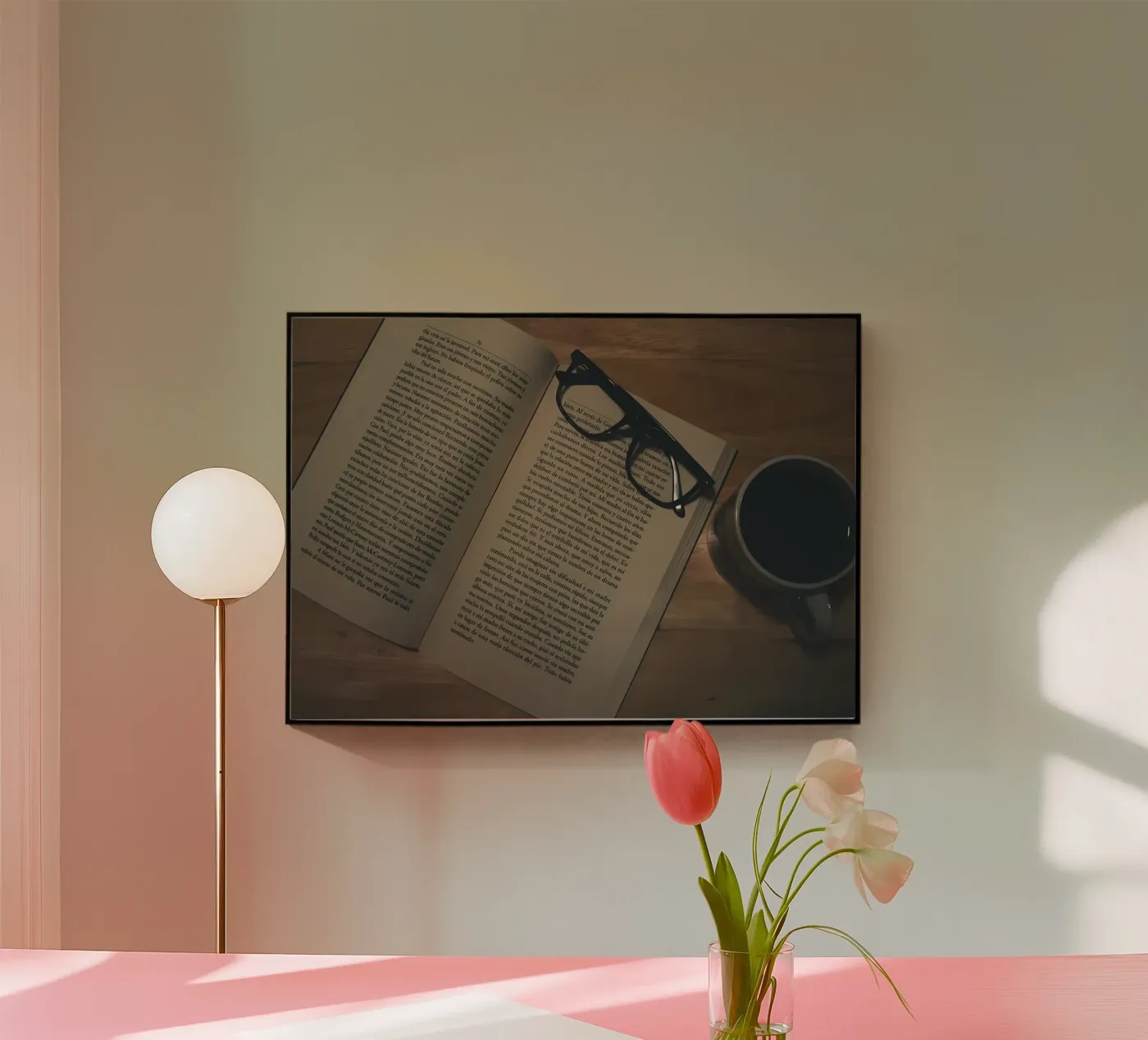 Kaffee und Bücher Acryl-Glas von Aiden Garcia