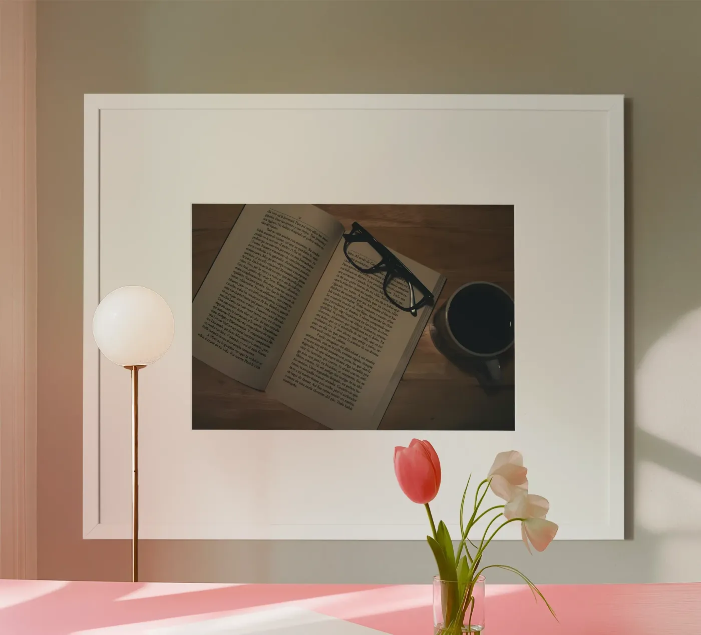 koffie en boeken poster van Aiden Garcia