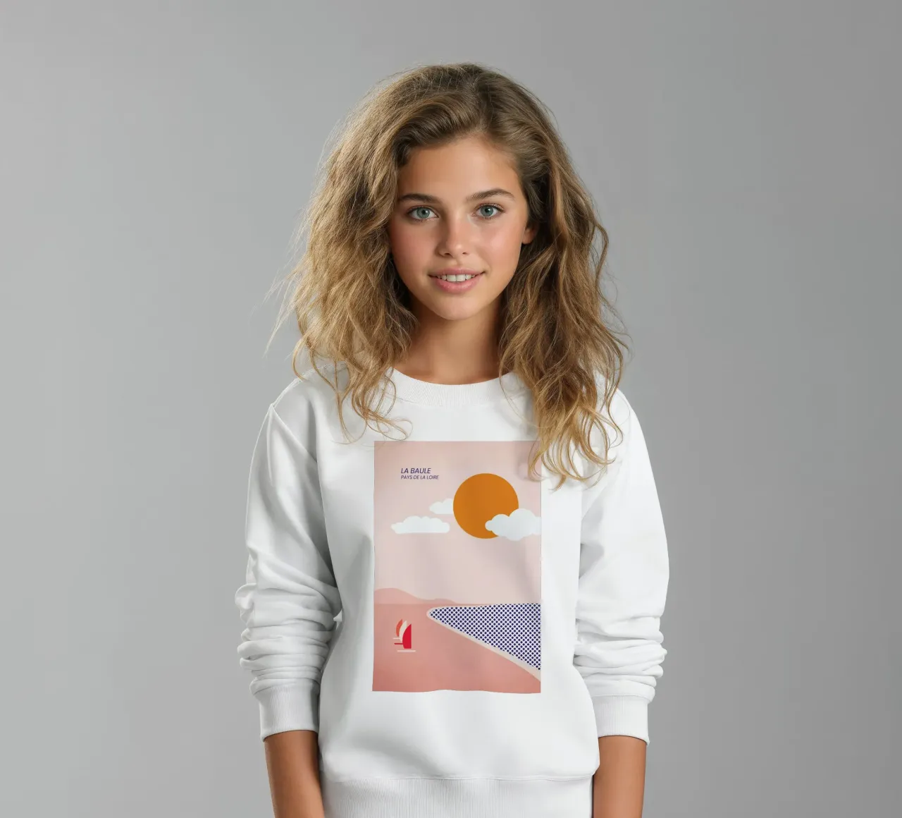 La Baule felpa bambino da The Cartography Collection