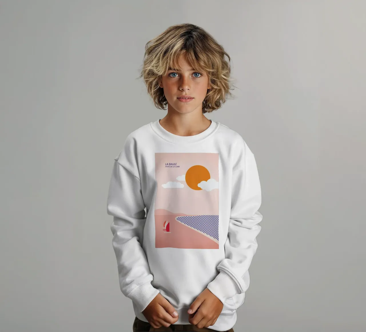 La Baule felpa bambino da The Cartography Collection