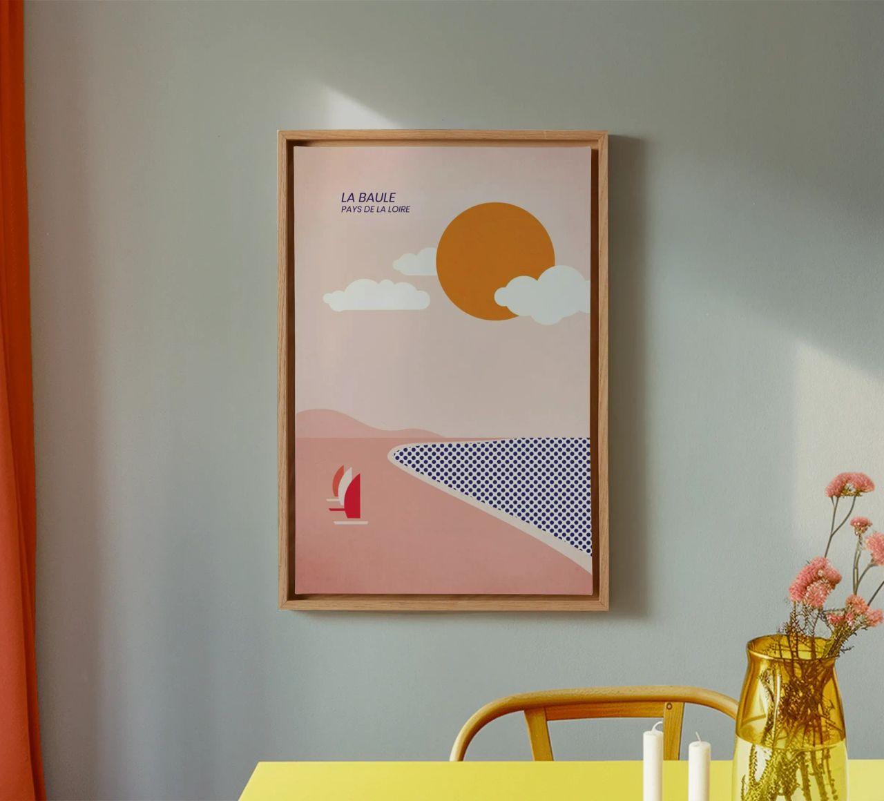 La Baule Leinwand von The Cartography Collection