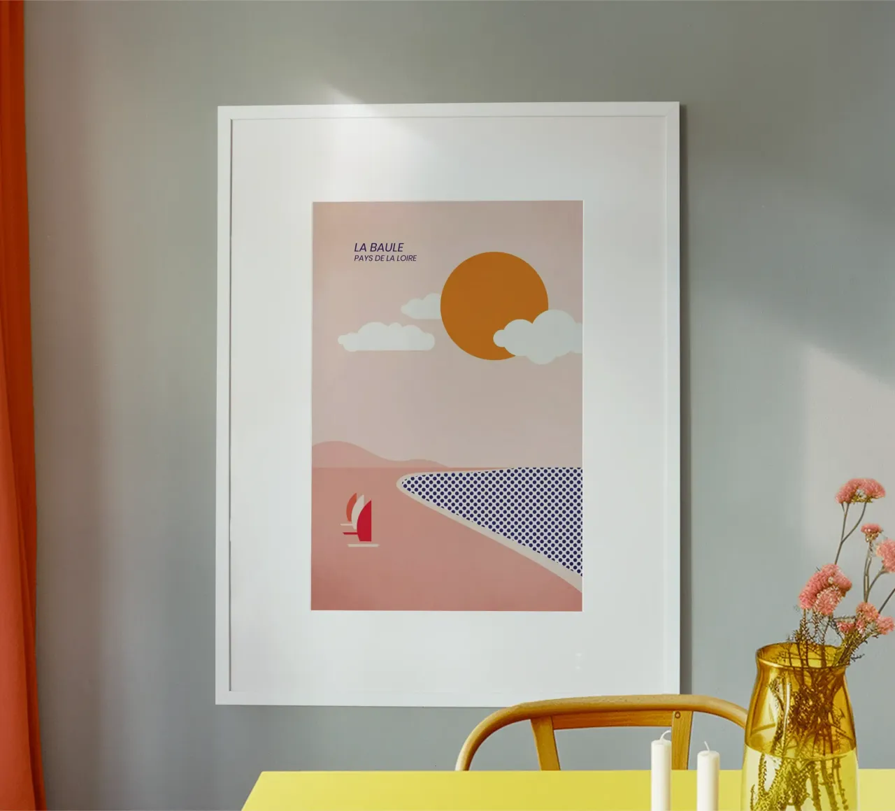 La Baule poster da The Cartography Collection