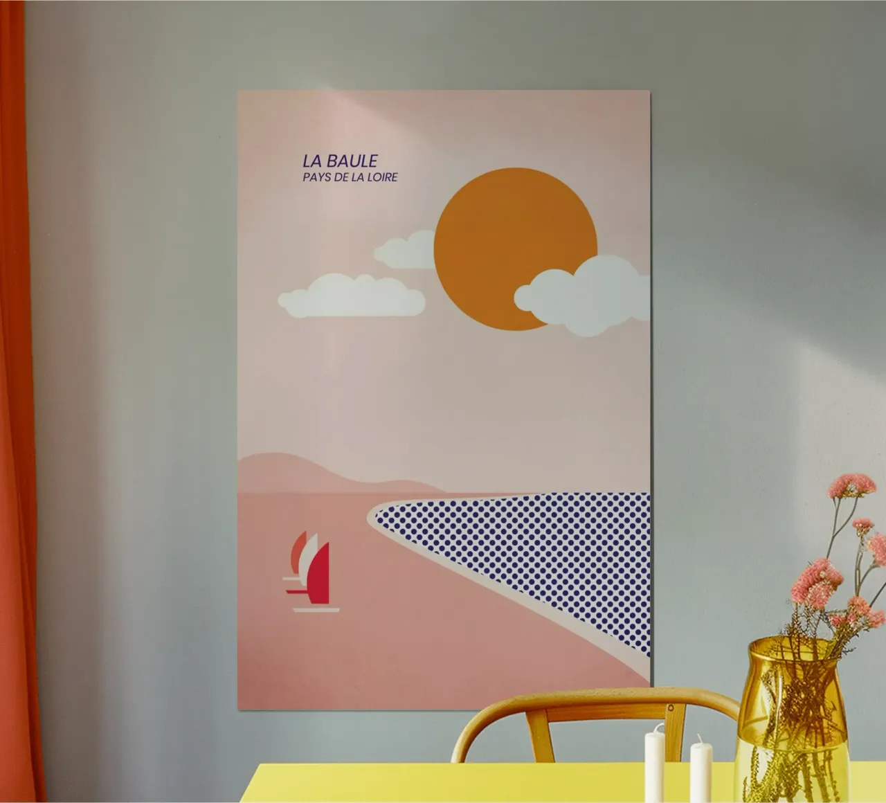 La Baule poster da The Cartography Collection
