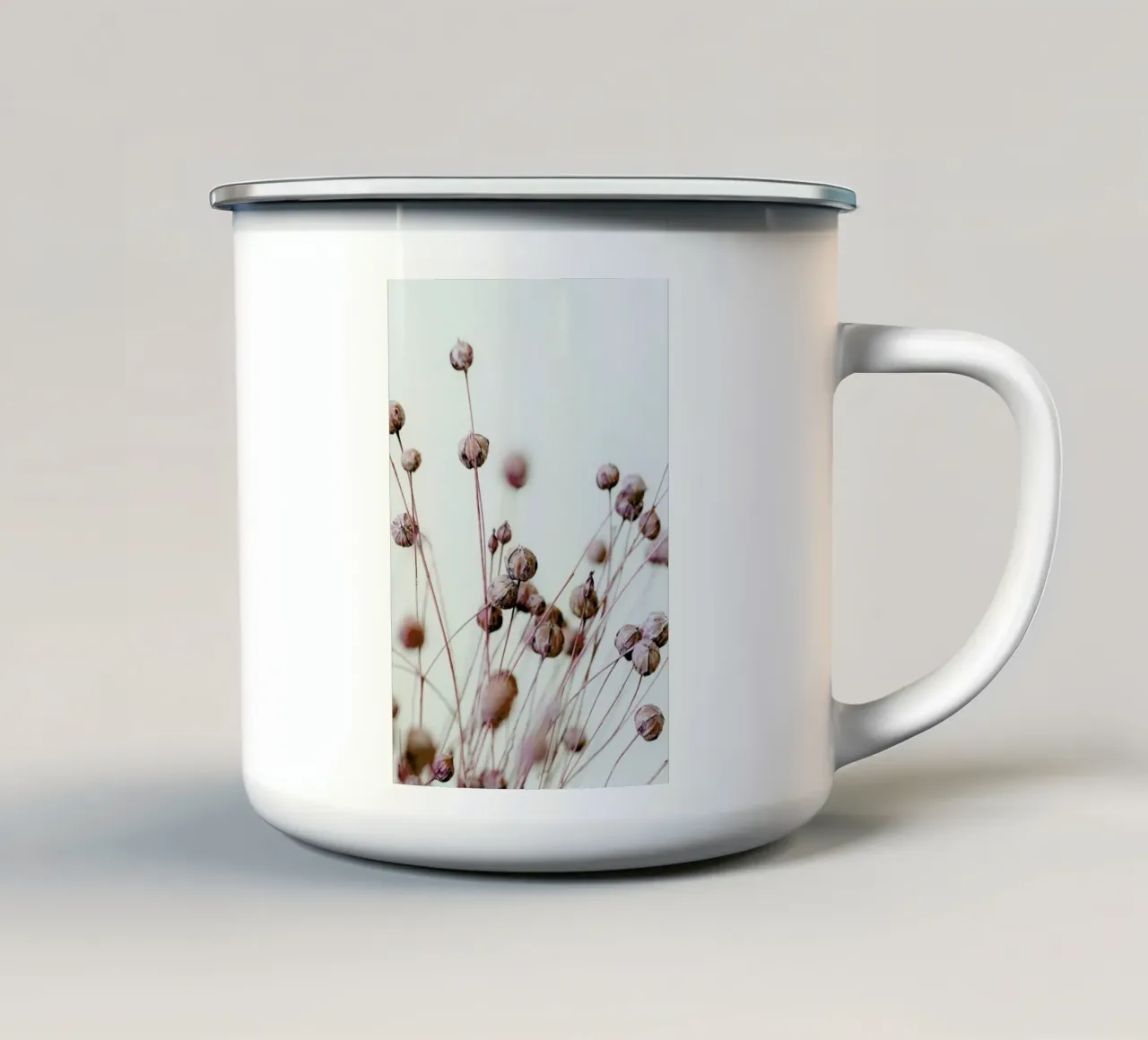 Poppy Heads tazza in smalto da Flora & Fauna