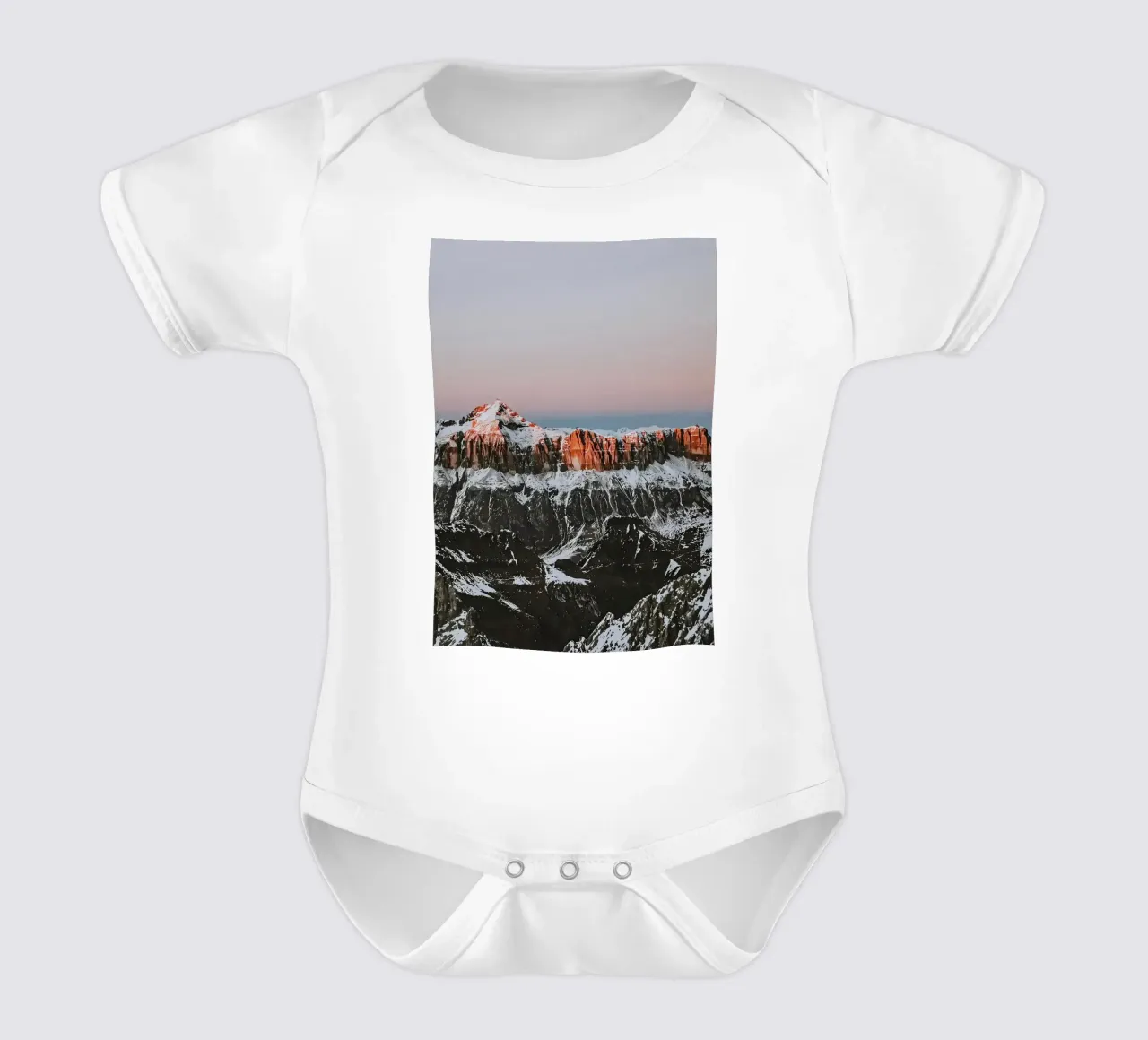 Landscape 19 short-sleeve baby romper by Matthew Katz