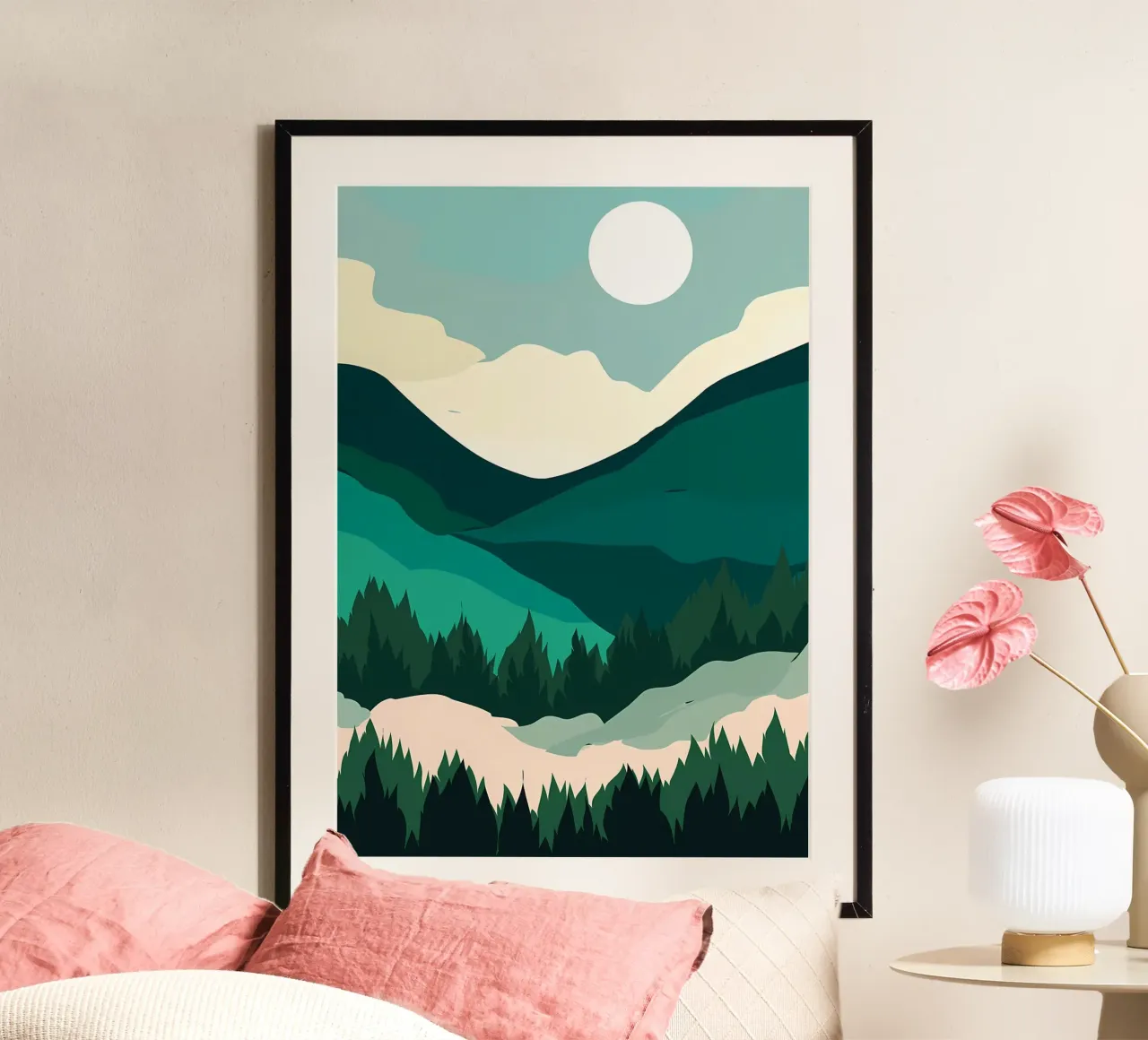 montagna verde e pianeggiante poster da Bartosz Powalka