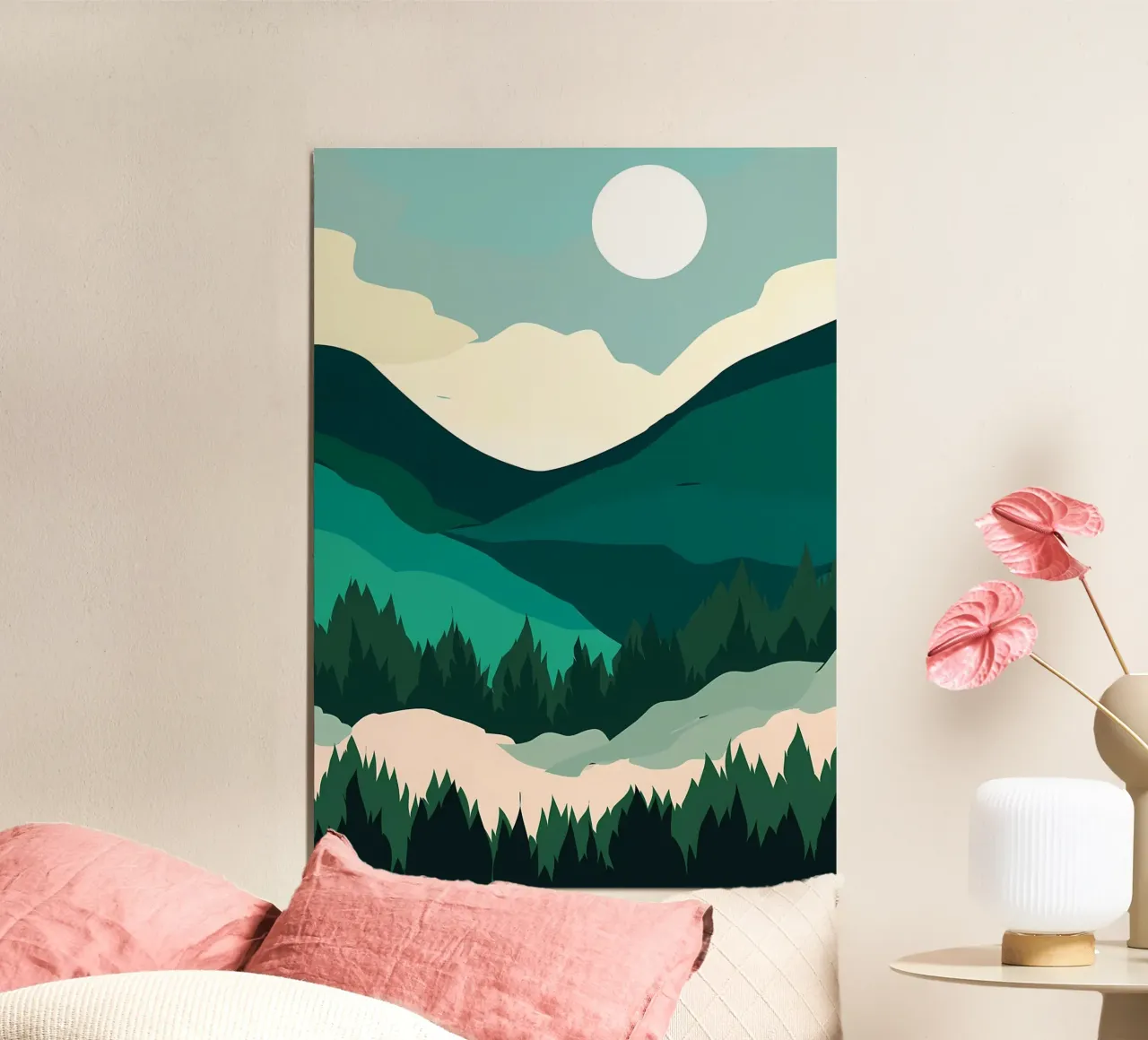 montagna verde e pianeggiante poster da Bartosz Powalka