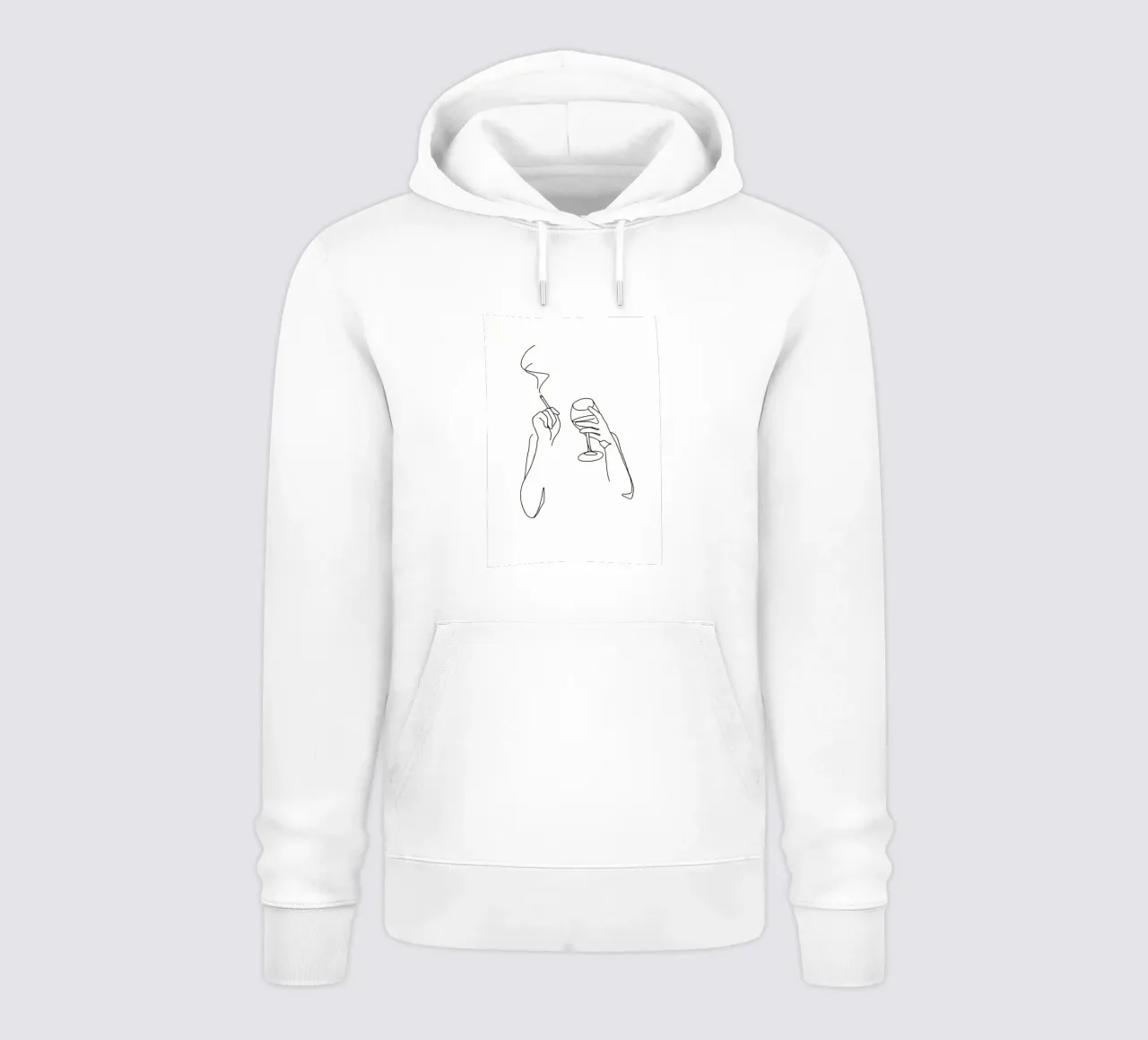 Vino y cigarrillos sudadera con capucha de Aiden Garcia