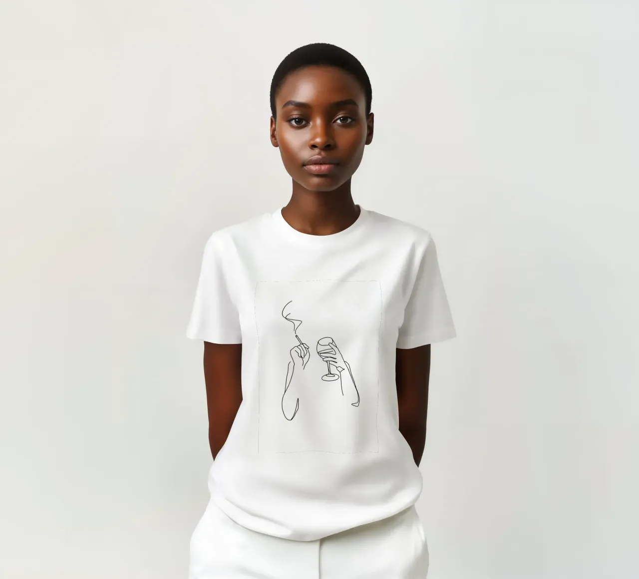 Vino e sigarette t-shirt da Aiden Garcia
