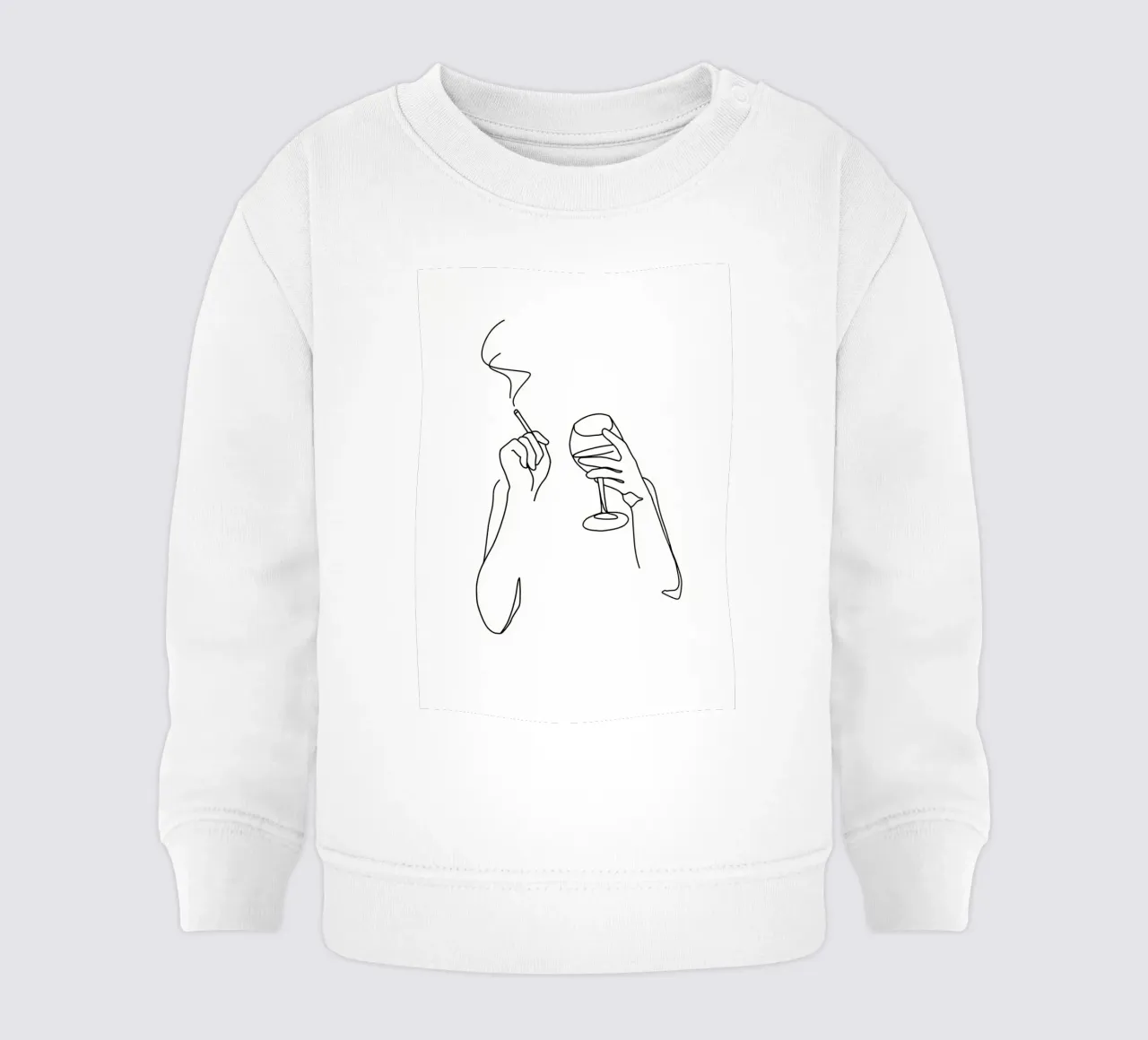 Vino y cigarrillos sudadera de bebé de Aiden Garcia