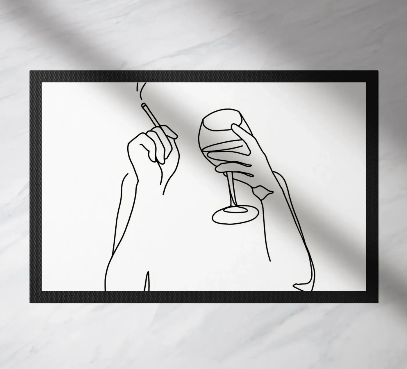 Vino e sigarette zerbino da Aiden Garcia