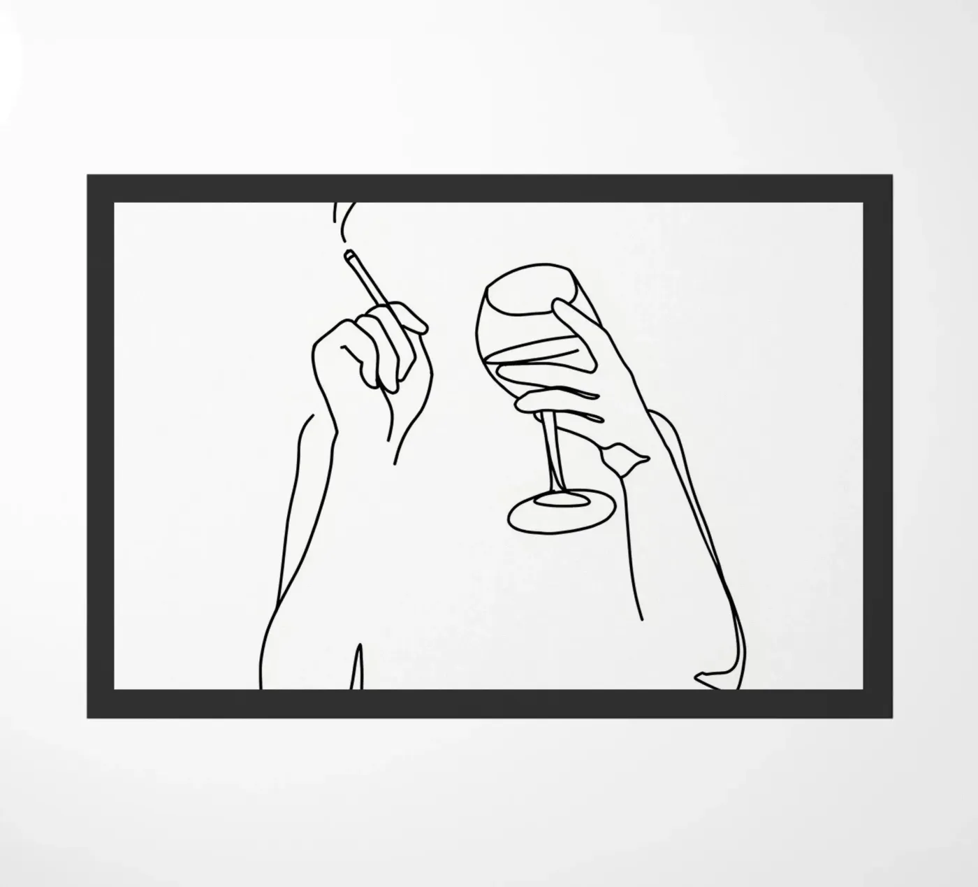 Vino e sigarette zerbino da Aiden Garcia