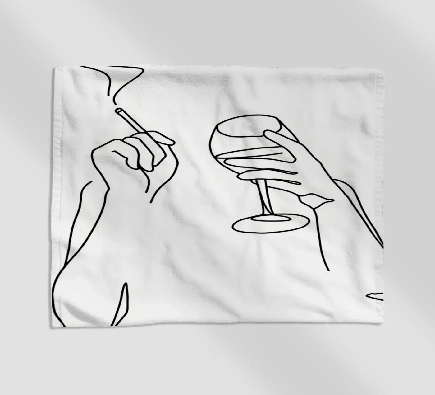 Vino e sigarette telo mare da Aiden Garcia