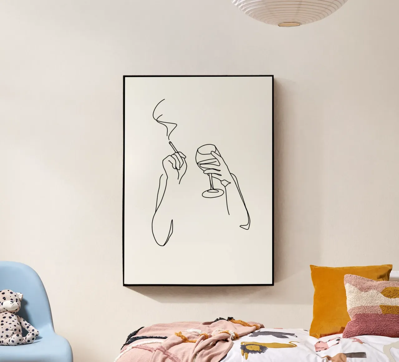 Vino e sigarette plexiglass da Aiden Garcia