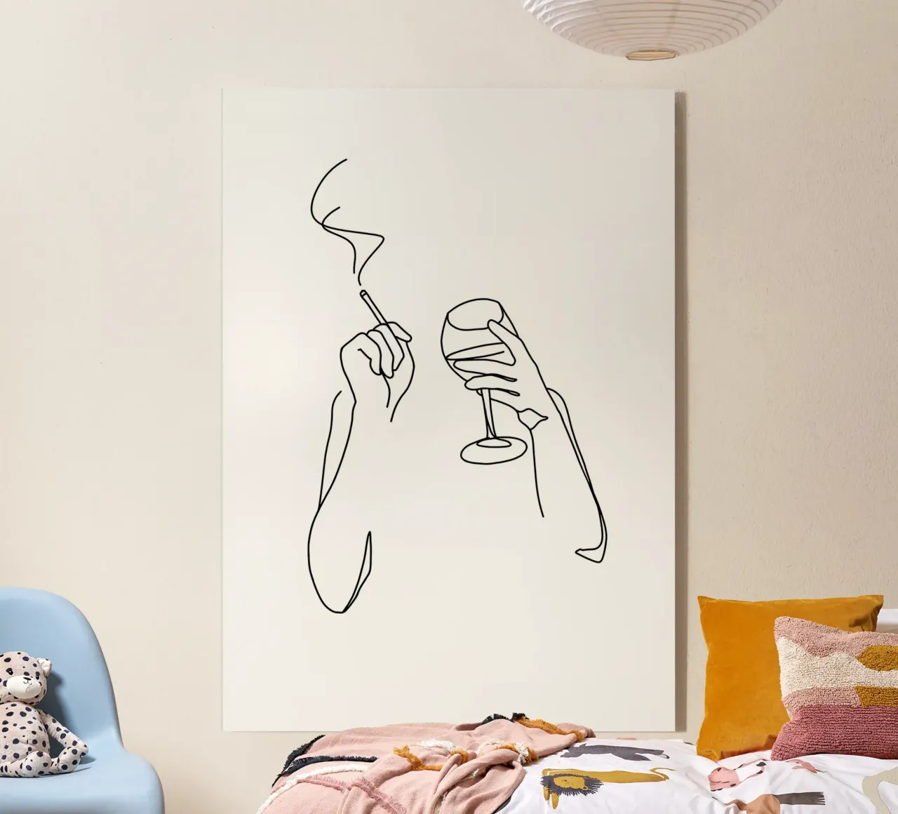 Vino e sigarette plexiglass da Aiden Garcia