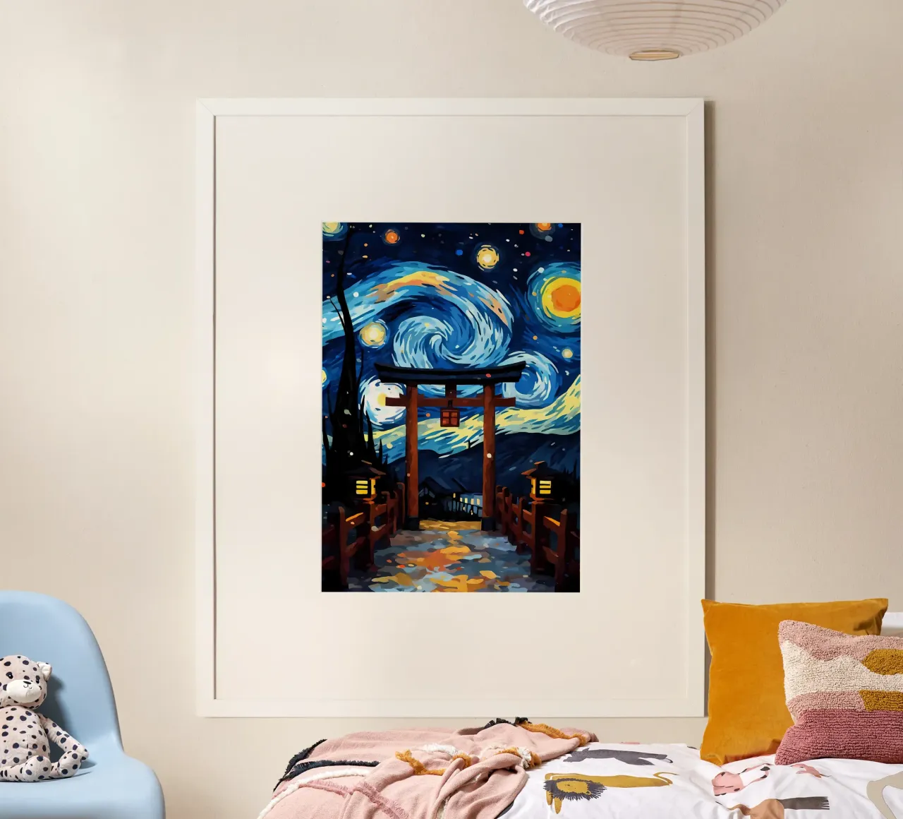 Giappone Notte stellata Van Gog carta hahnemühle da Adrian Patel