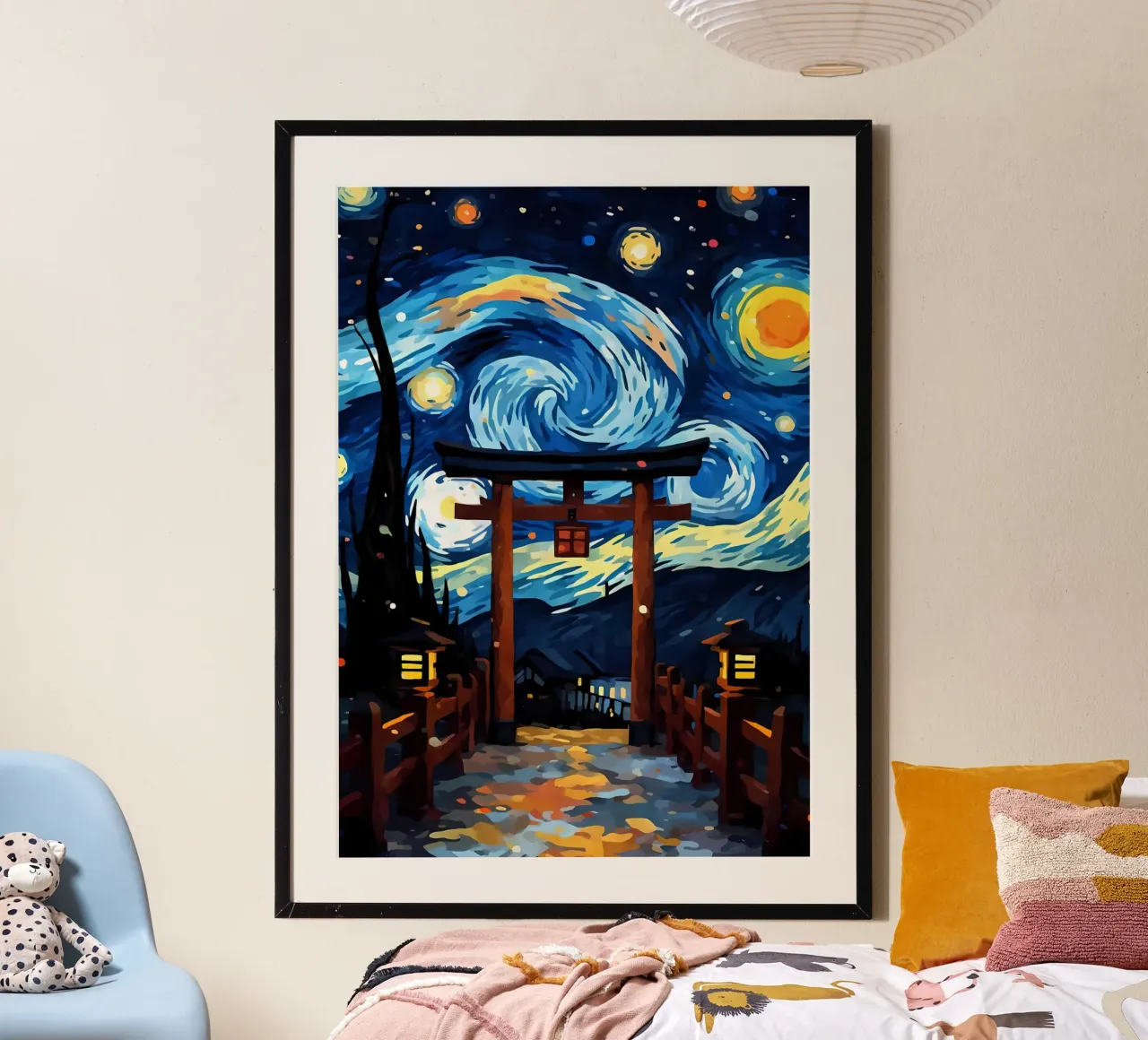 Giappone Notte stellata Van Gog carta hahnemühle da Adrian Patel