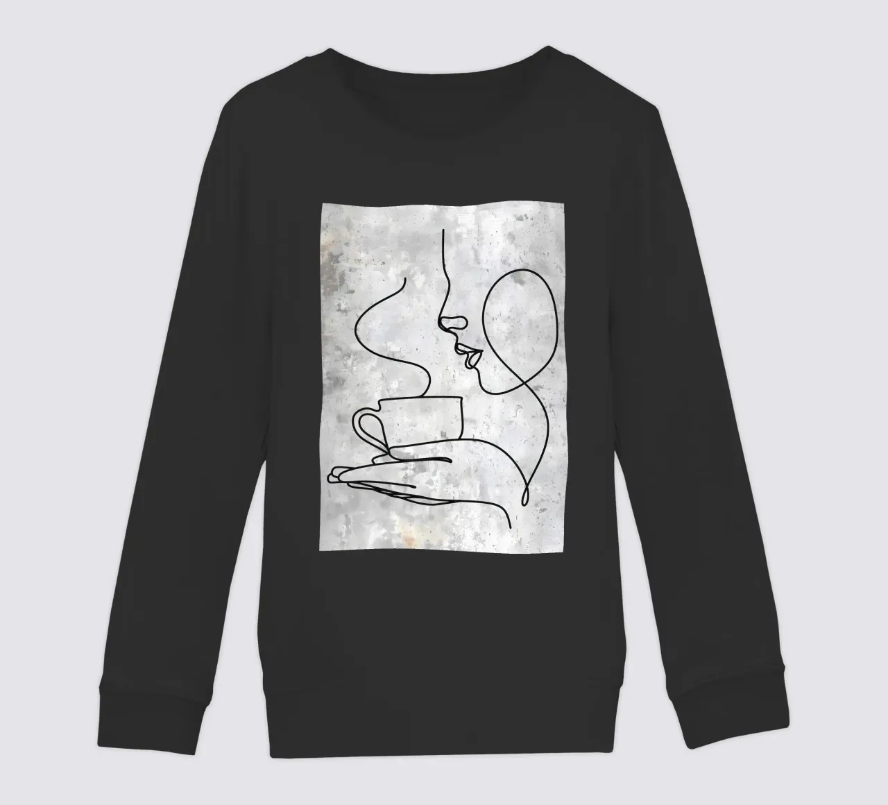 Tazza da caffè Bar Line Art felpa bambino da Aiden Garcia