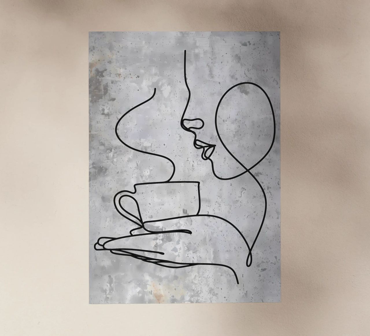 Tazza da caffè Bar Line Art pellicola backlit da Aiden Garcia