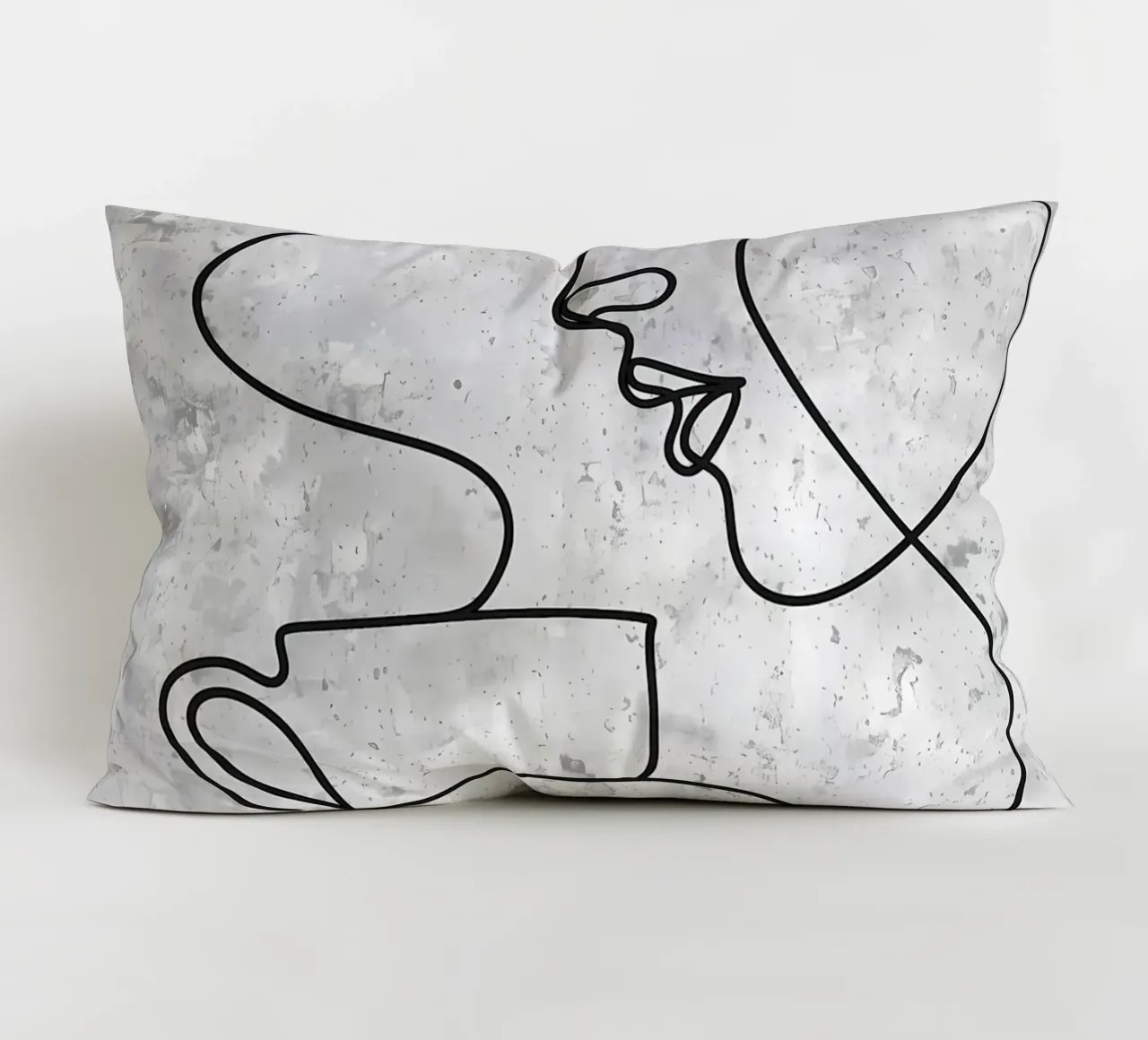 Tazza da caffè Bar Line Art cuscino da Aiden Garcia