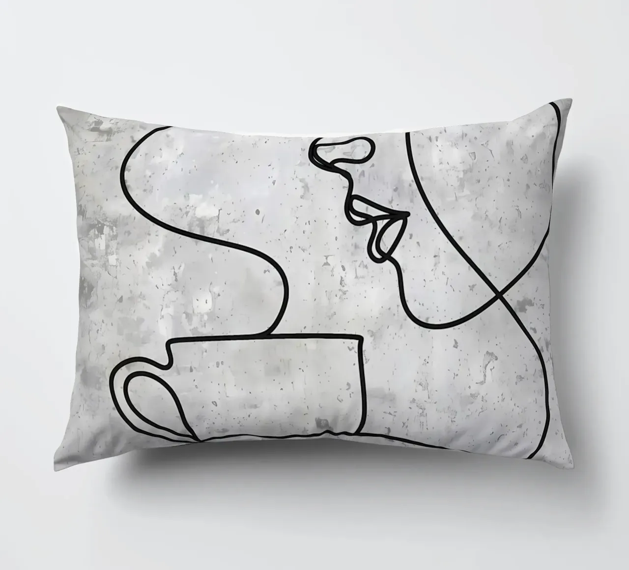 Tazza da caffè Bar Line Art cuscino da Aiden Garcia