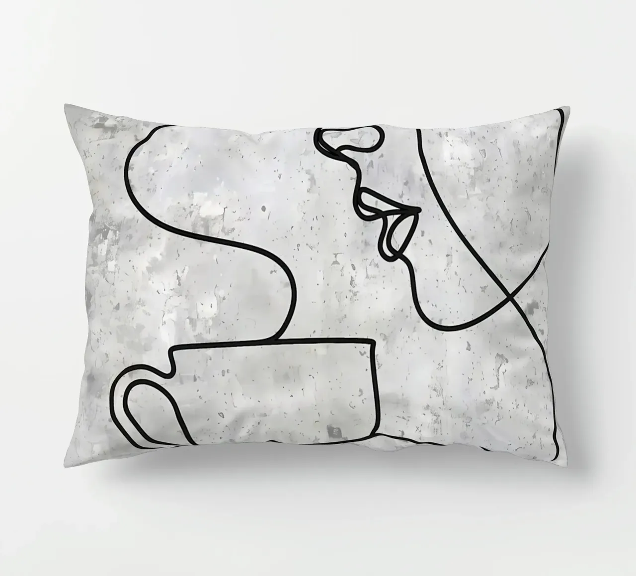 Tazza da caffè Bar Line Art cuscino da Aiden Garcia