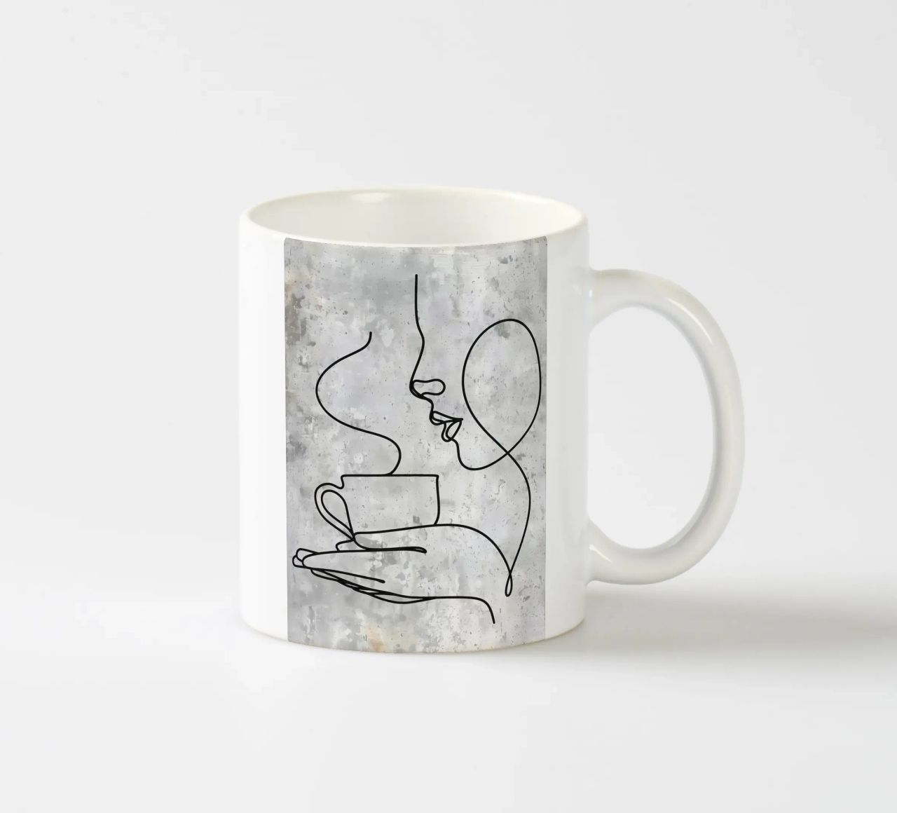 Tazza da caffè Bar Line Art tazza in ceramica da Aiden Garcia