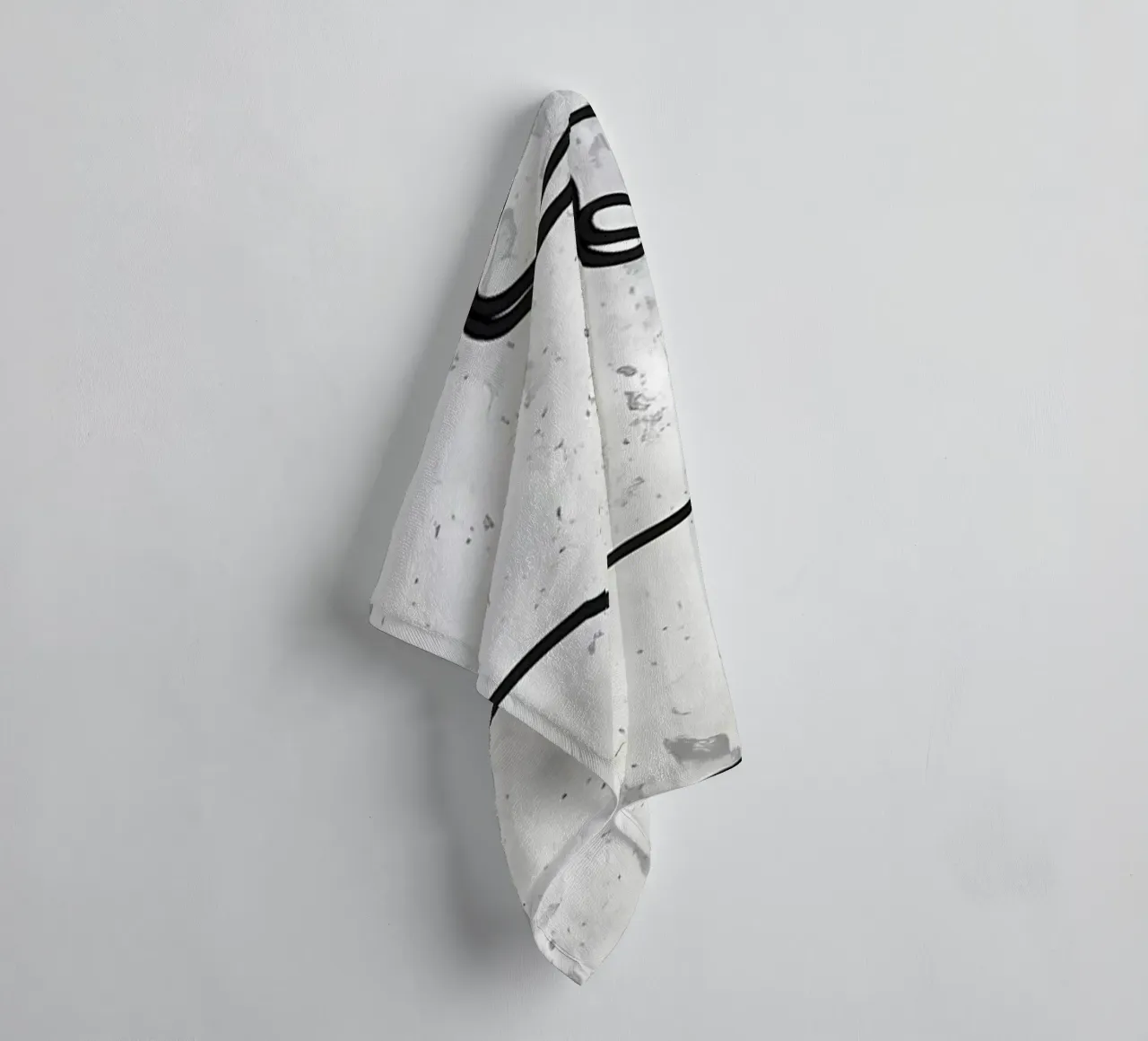 Coffee Bar Line Art Coffee Cup towel by Aiden Garcia