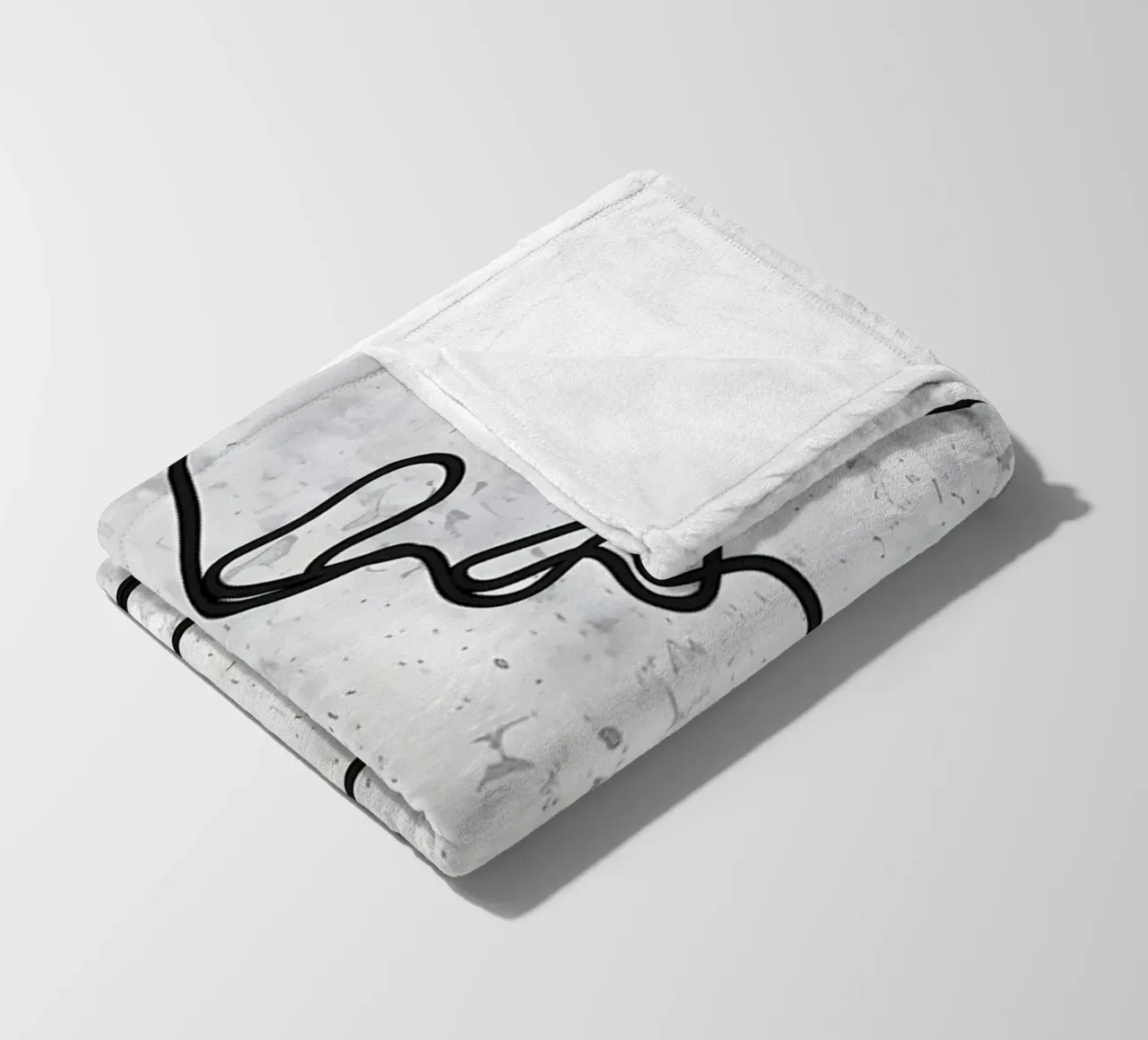 Coffee Bar Line Art Coffee Cup fleece blanket by Aiden Garcia