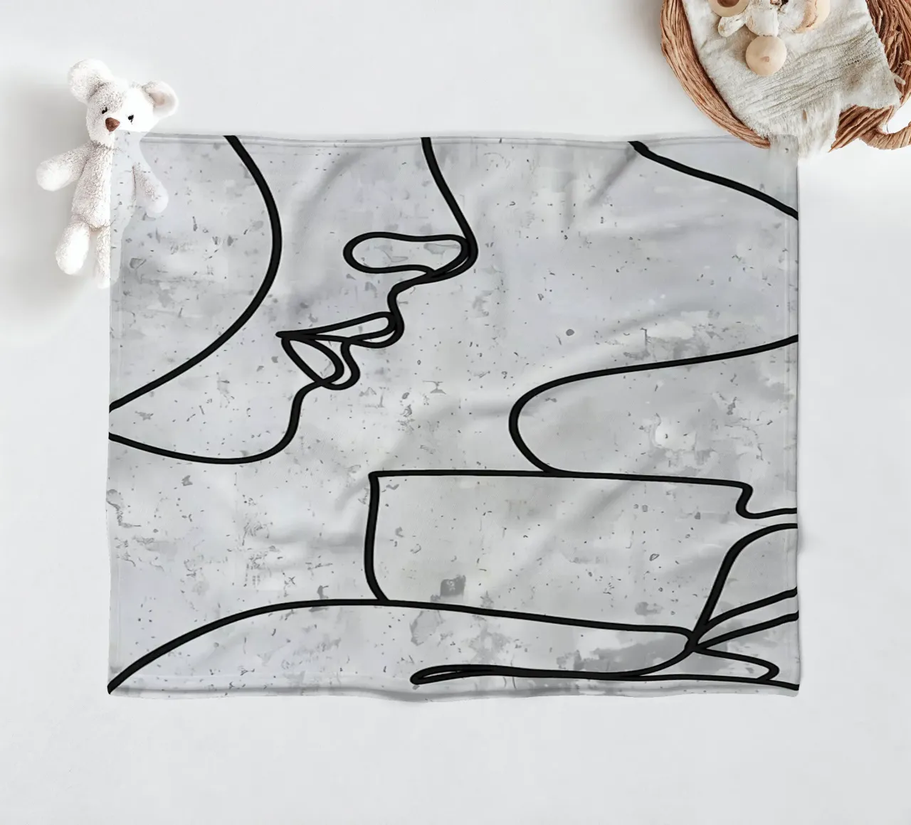 Tazza da caffè Bar Line Art coperta in pile da Aiden Garcia