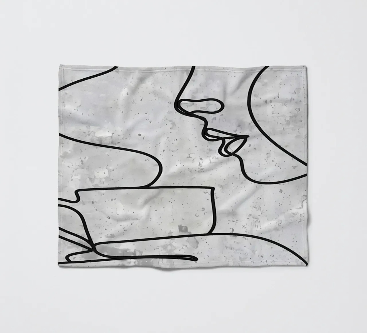 Tazza da caffè Bar Line Art coperta in pile da Aiden Garcia