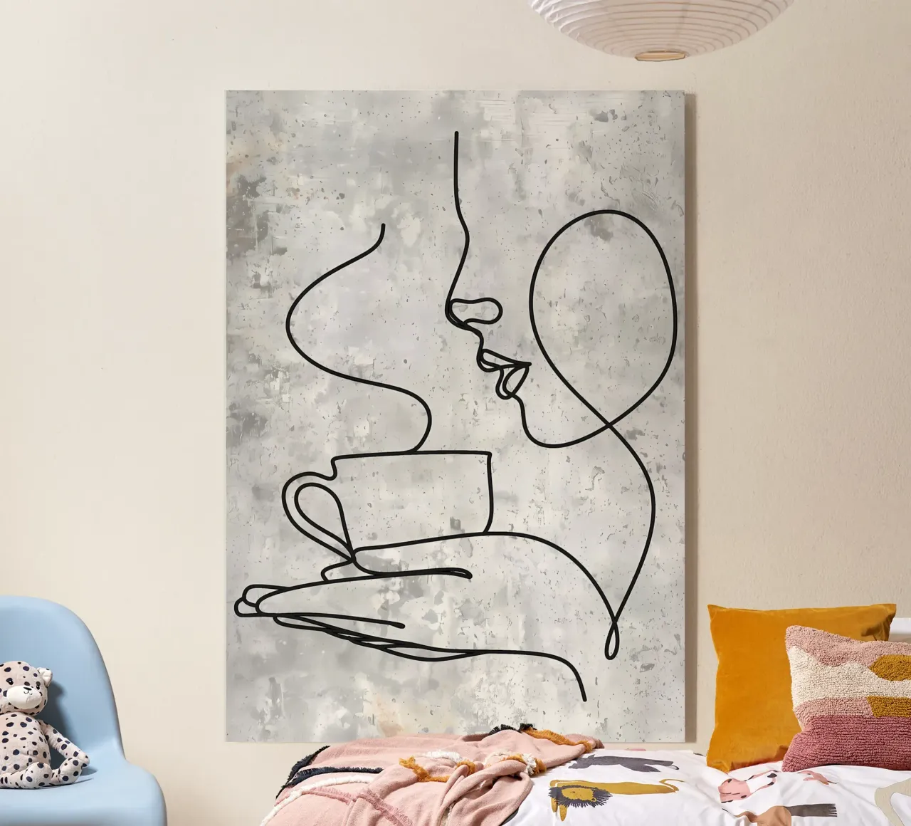 Tazza da caffè Bar Line Art plexiglass da Aiden Garcia