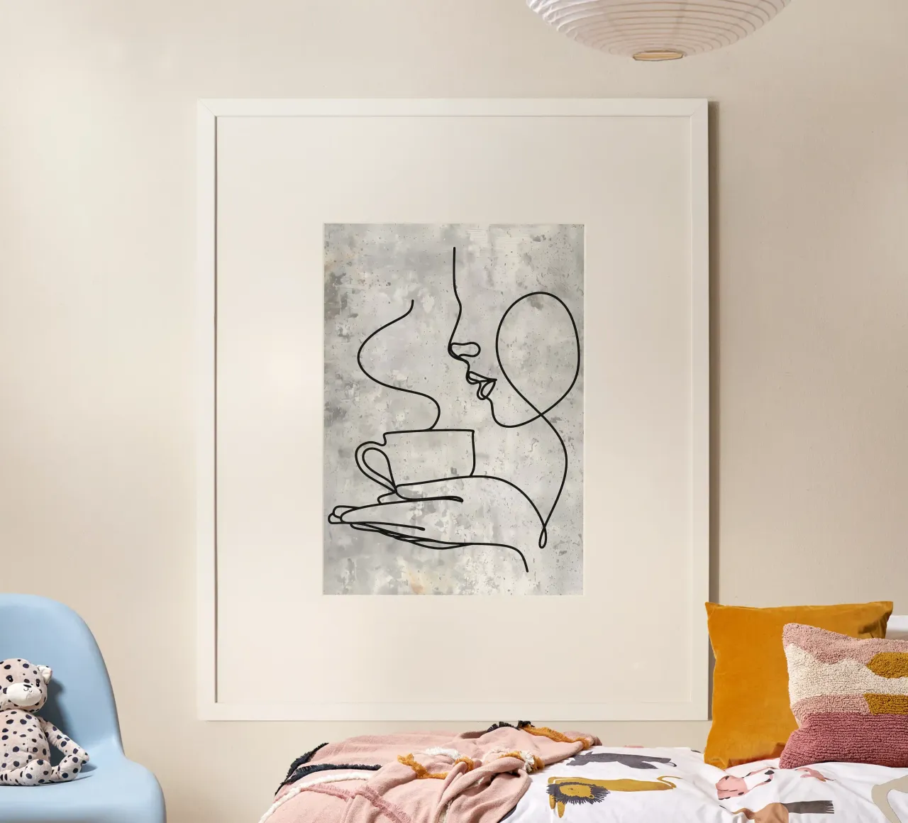 Tazza da caffè Bar Line Art carta hahnemühle da Aiden Garcia