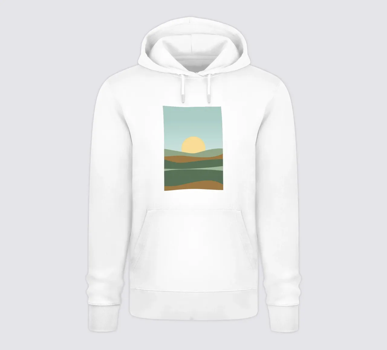 Tramonto semplice 01 felpa con cappuccio da Bartosz Powalka