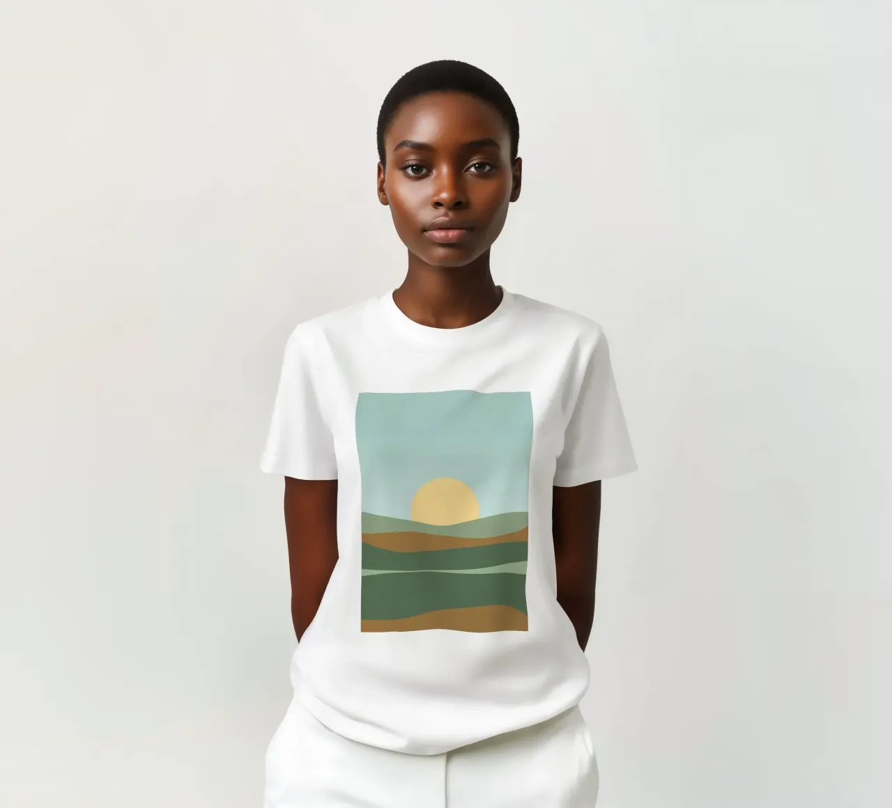 Tramonto semplice 01 t-shirt da Bartosz Powalka