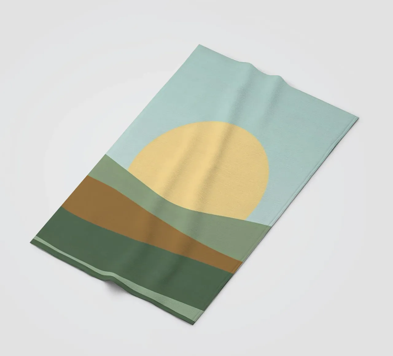 Tramonto semplice 01 coperta in pile da Bartosz Powalka