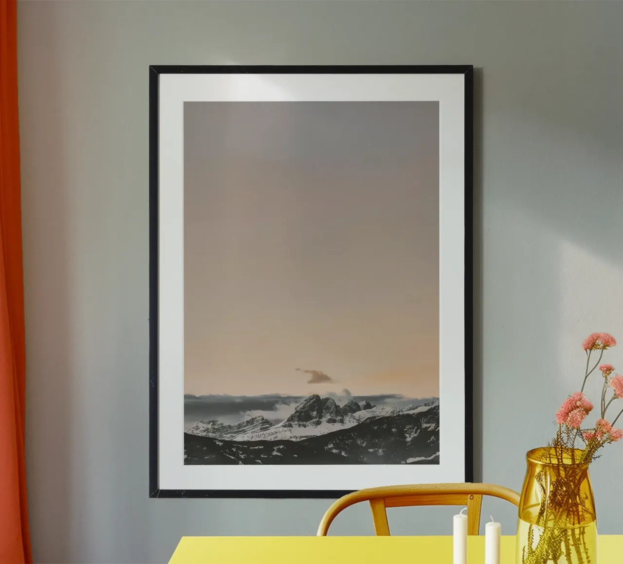 Paesaggio 234 poster con telaio in legno da Matthew Katz
