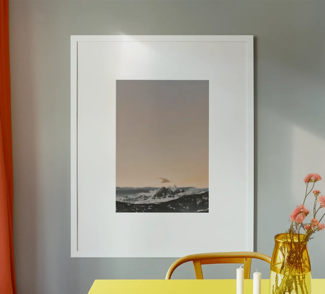 Paesaggio 234 poster con telaio in legno da Matthew Katz