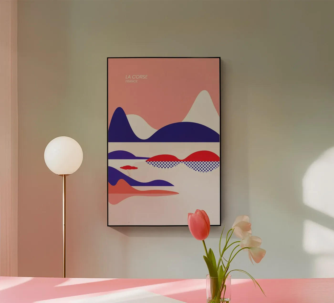 La Corse plexiglass da The Cartography Collection