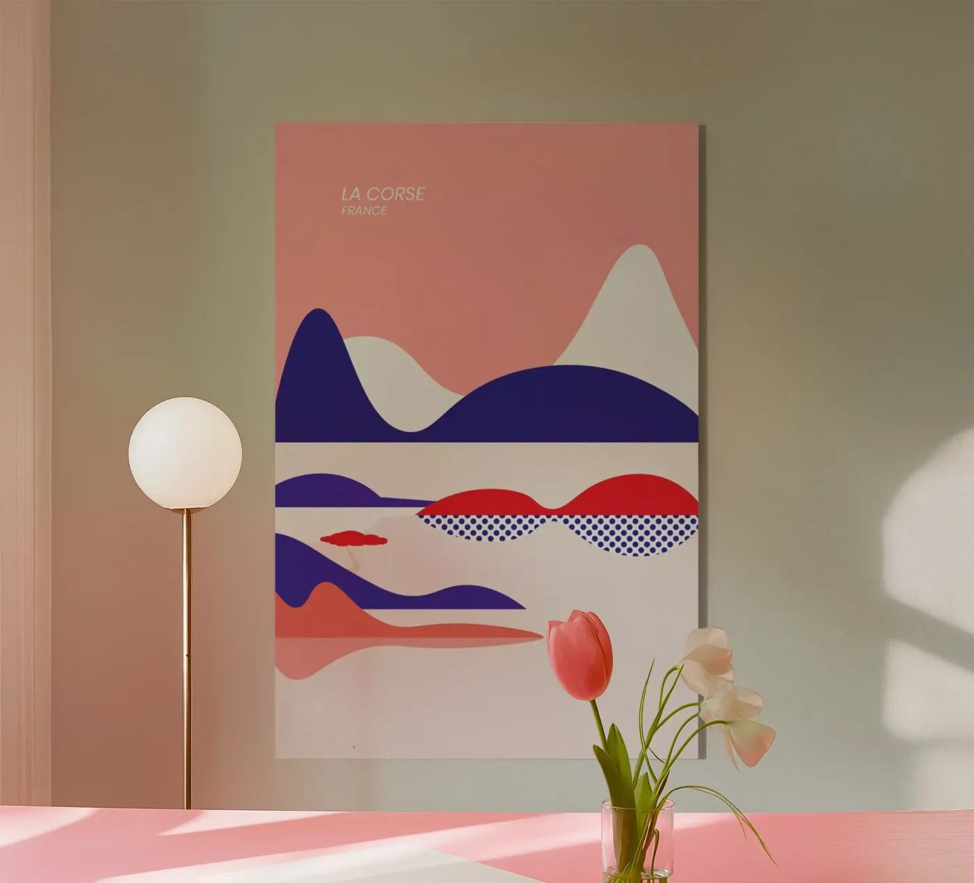 La Corse plexiglass da The Cartography Collection