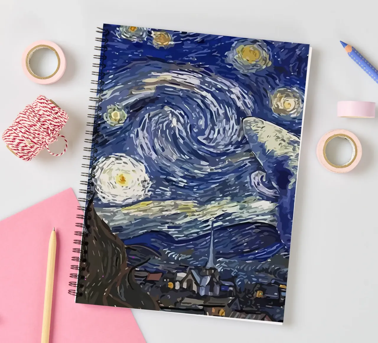 Black Cat spiral notebook by Adrian Patel