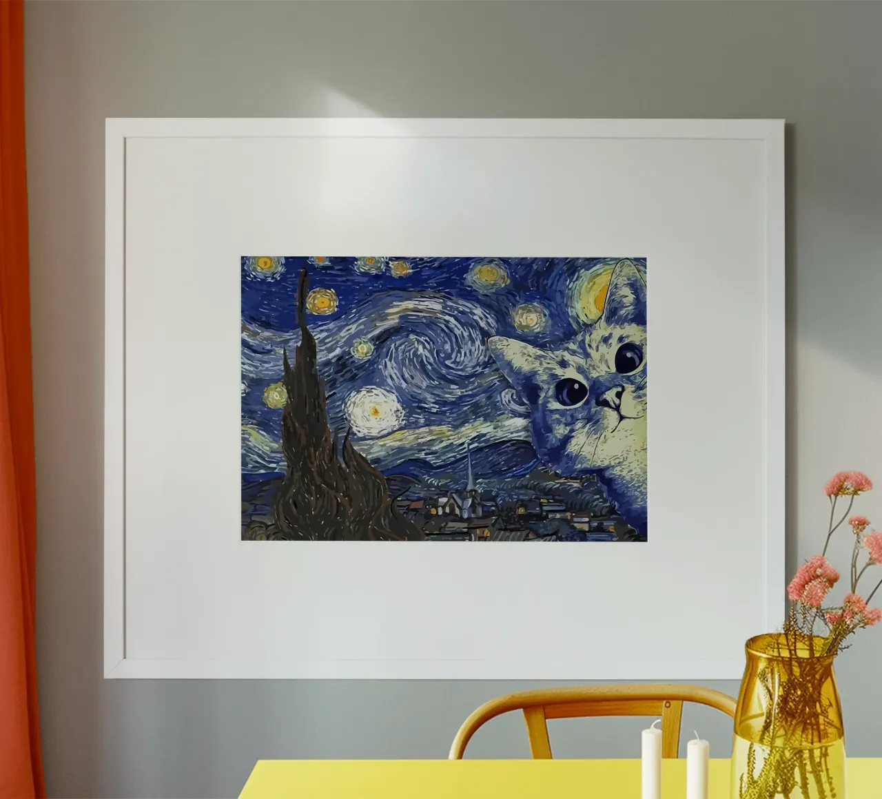 Gatto nero poster da Adrian Patel