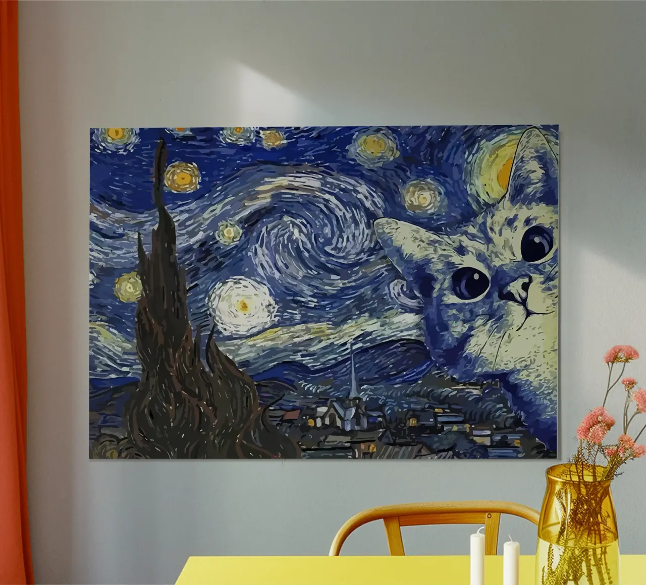 Gatto nero poster da Adrian Patel