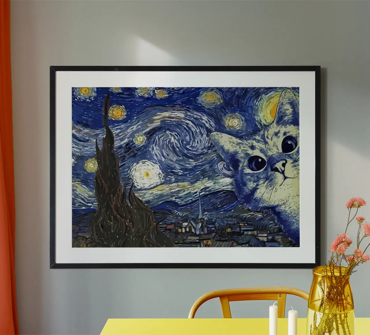 Gatto nero poster da Adrian Patel