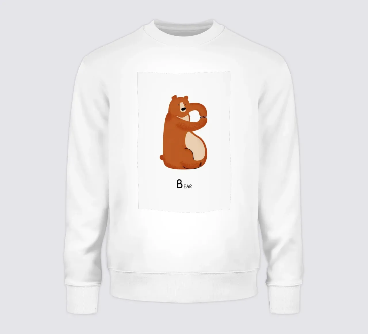 B for Bear felpa da Little Flourishes
