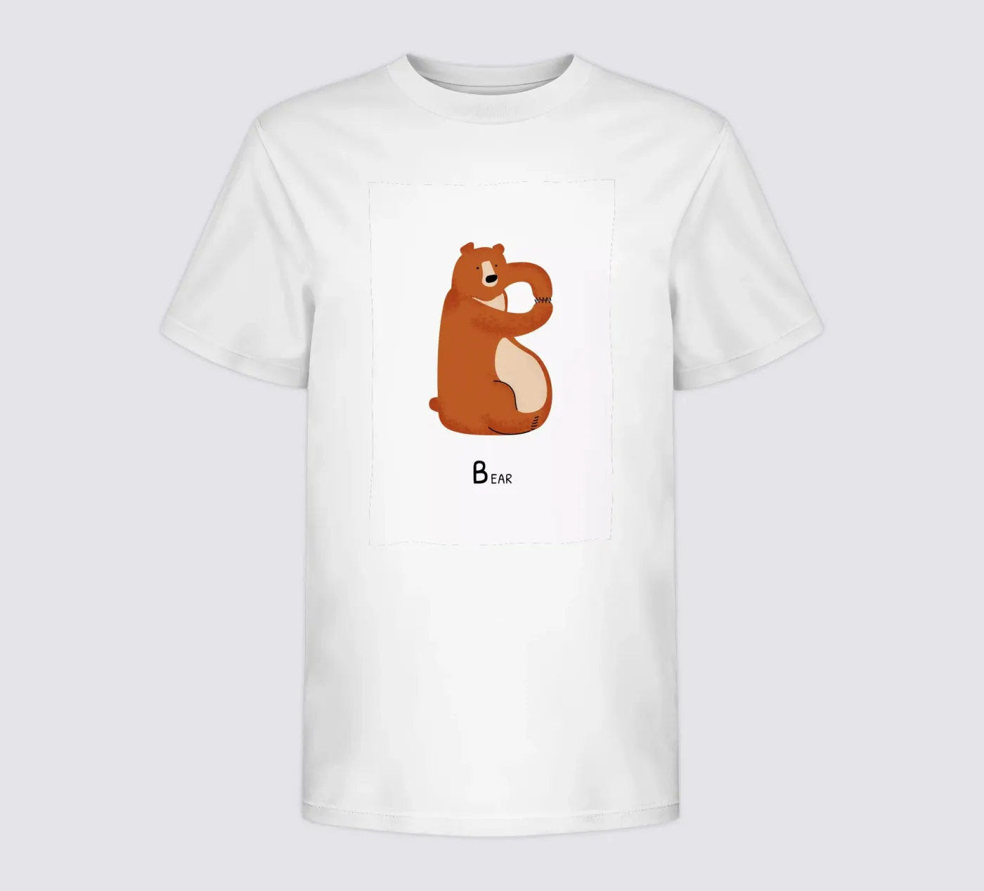 B for Bear t-shirt bambini da Little Flourishes
